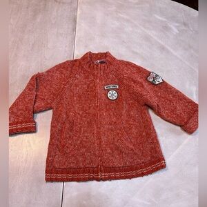 Janie & Jack Orange Knit Sweater